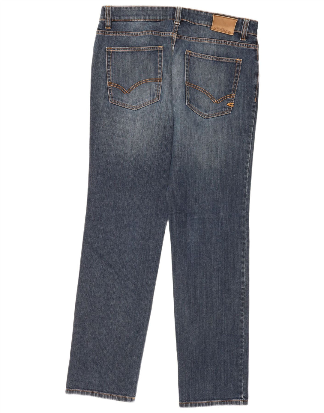 Camel Active Mens Straight Jeans W34 L32 Blue Cotton