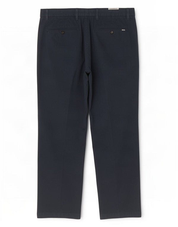 Marks & Spencer Mens Regular Fit Suit Trousers W38 L29 Navy Blue Cotton