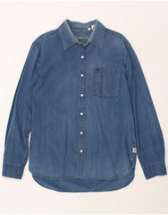 TIMBERLAND Mens Denim Shirt Large Blue Cotton