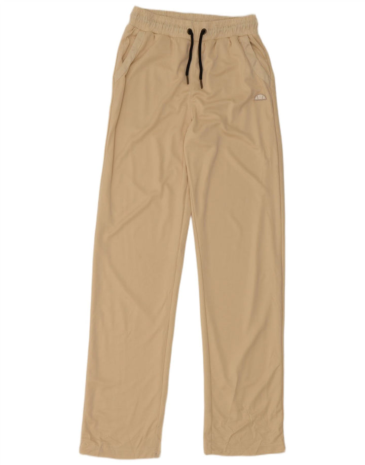 Ellesse Womens Tracksuit Trousers UK 8 Small Beige Polyester