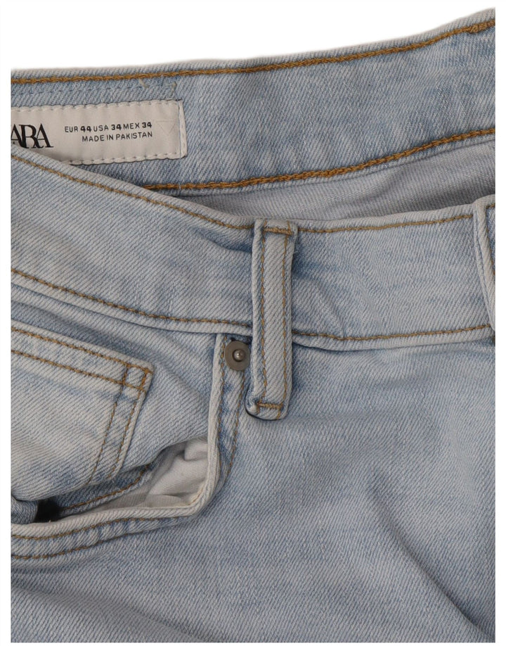 Zara Mens Slim Jeans EU 44 Large W34 L30 Blue Cotton