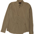 Carrera Mens Slim Fit Shirt Large Khaki Cotton