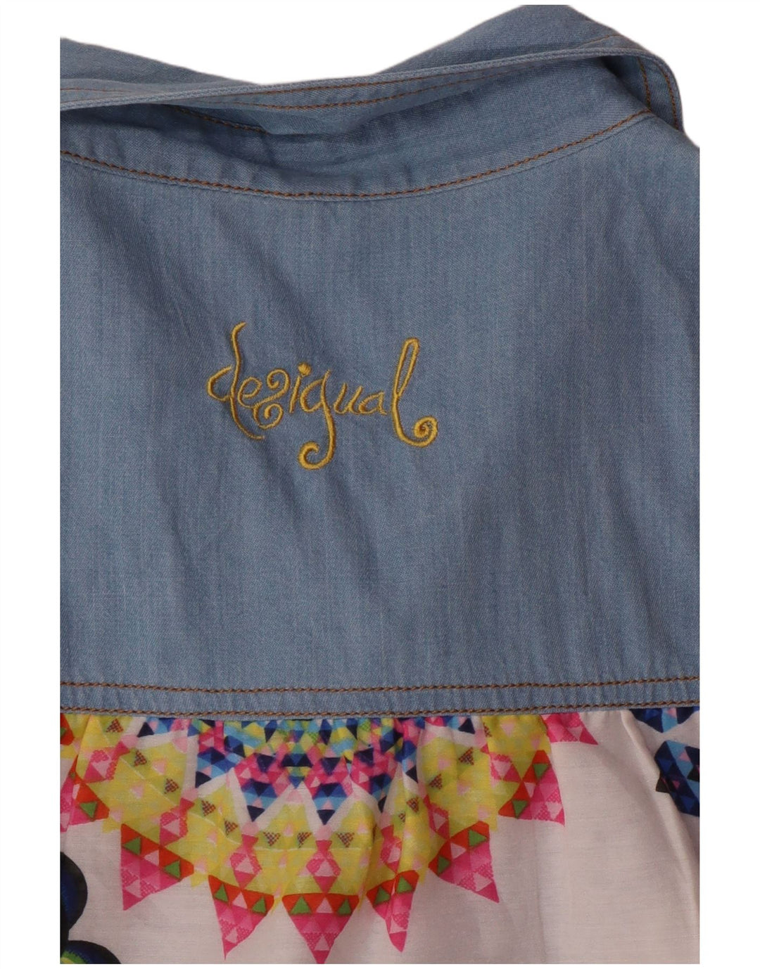 Desigual Womens Graphic Shirt Blouse UK 14 Large Multicoloured Floral