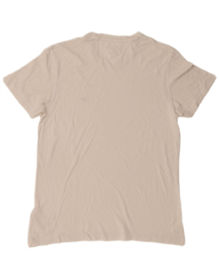 Tommy Hilfiger Mens T-Shirt Top Medium White Cotton