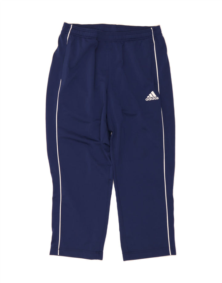 ADIDAS Mens Crop Tracksuit Trousers Large  Navy Blue Polyester Vintage Adidas and Second-Hand Adidas from Messina Hembry 