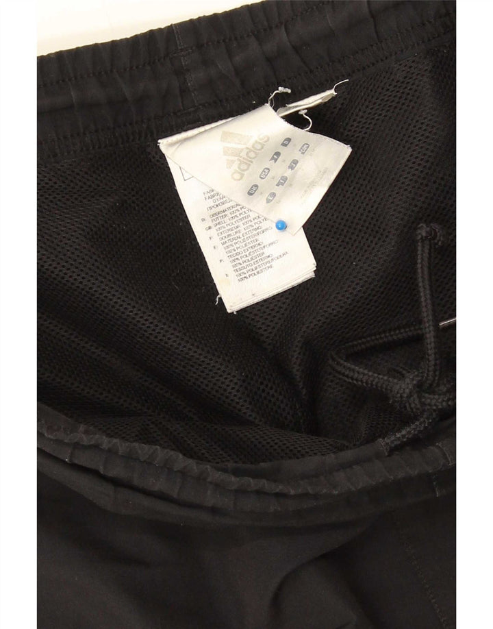 Adidas Mens Tracksuit Trousers Medium Black Polyester