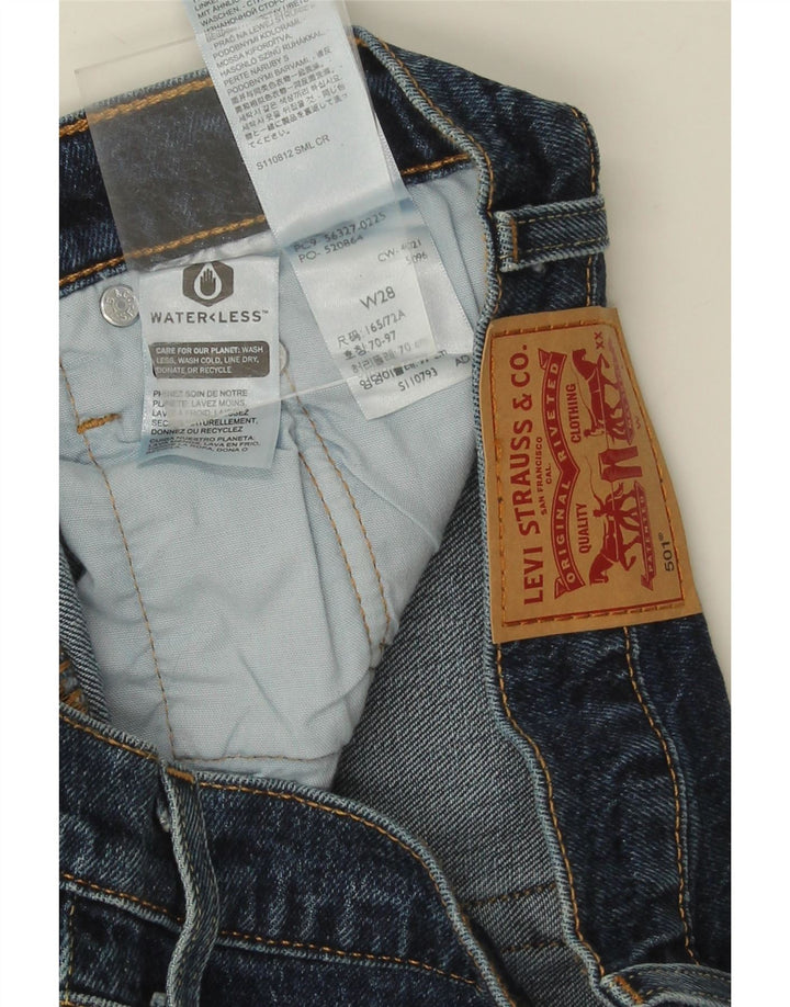 LEVI'S Womens 501 Denim Shorts W28 Medium Blue Cotton Vintage Levi's and Second-Hand Levi's from Messina Hembry 