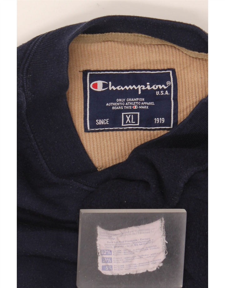 Champion Mens Sweatshirt Jumper XL Navy Blue Cotton