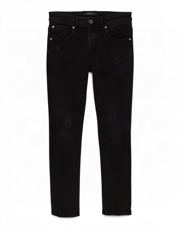 Zara Mens Distressed Slim Jeans EU 38 Small W30 L26 Black