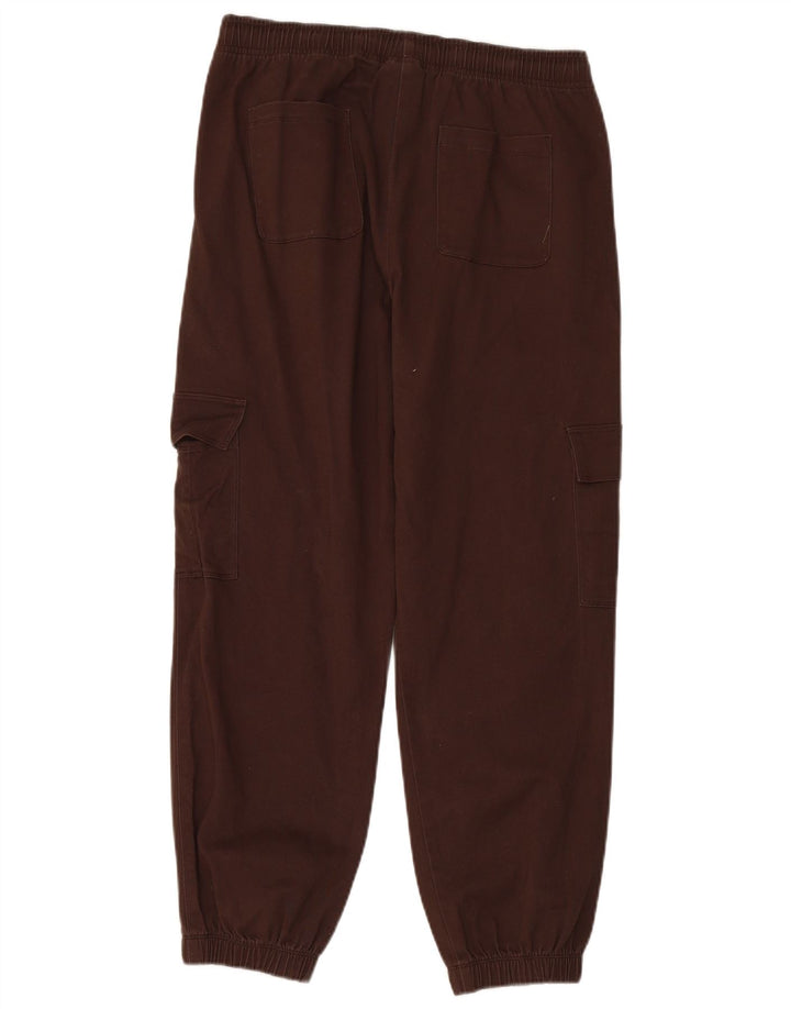 CHAMPION Womens Tracksuit Trousers Joggers UK 14 Large Brown Cotton