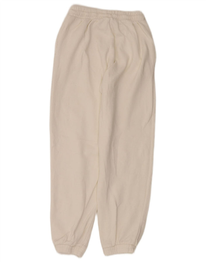 Zara Womens Tracksuit Trousers Joggers UK 8 Small  White