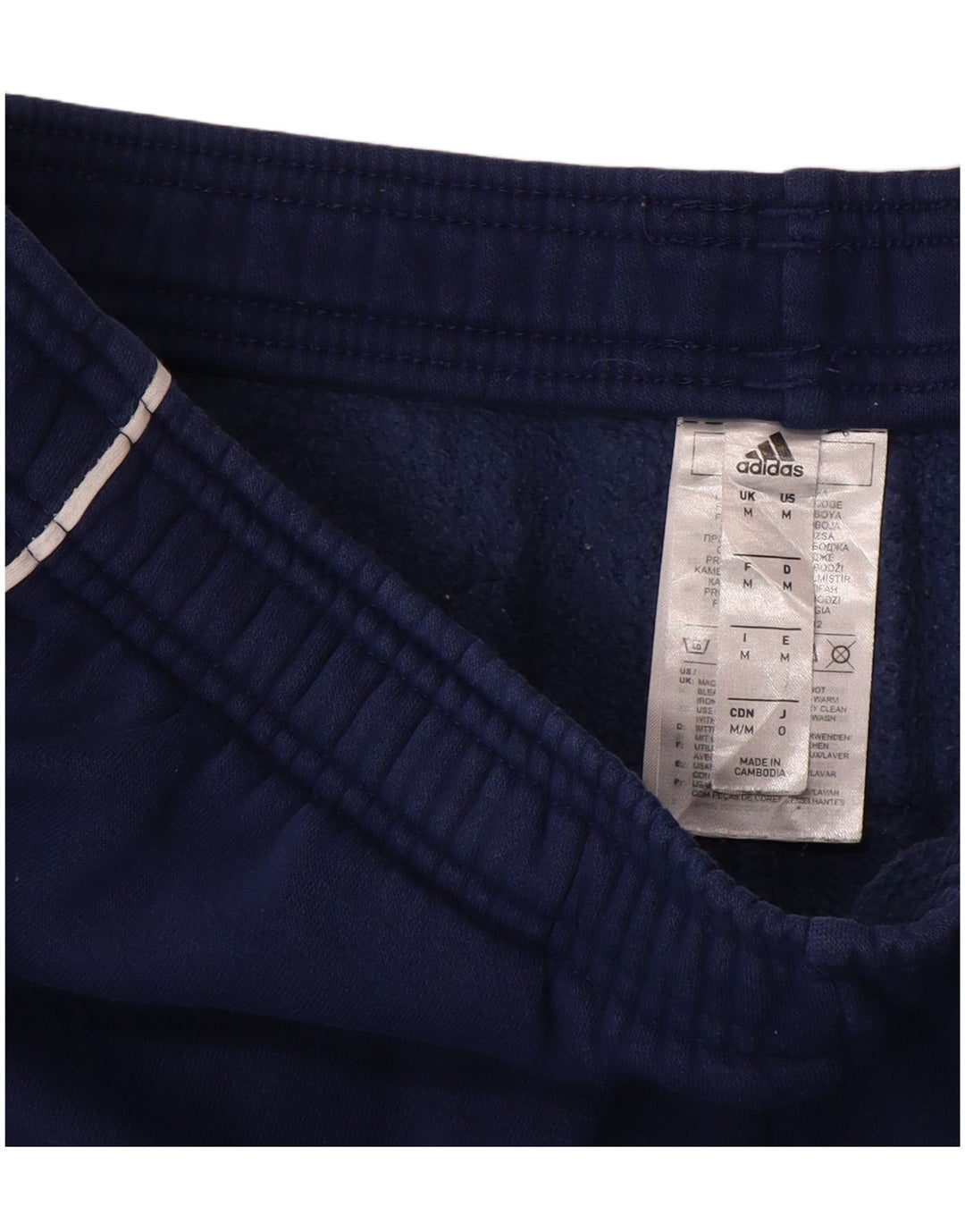 Adidas Mens Tracksuit Trousers Joggers Medium  Navy Blue Cotton