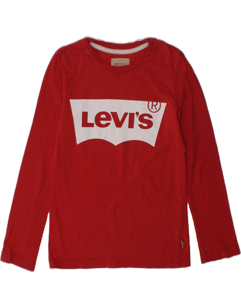 LEVI'S Boys Graphic Top Long Sleeve 7-8 Years Red | Vintage Levi's | Thrift | Second-Hand Levi's | Used Clothing | Messina Hembry 