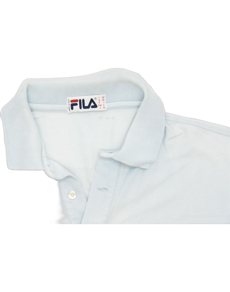 FILA Mens Polo Shirt Small Blue Cotton | Vintage | Thrift | Second-Hand | Used Clothing | Messina Hembry 