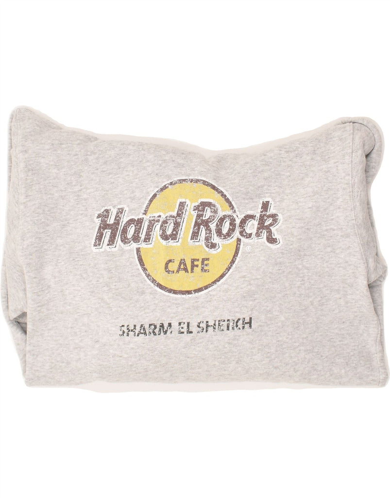 HARD ROCK CAFE Mens Sharm El-Sheikh Graphic Hoodie Jumper Large Grey | Vintage Hard Rock Cafe | Thrift | Second-Hand Hard Rock Cafe | Used Clothing | Messina Hembry 