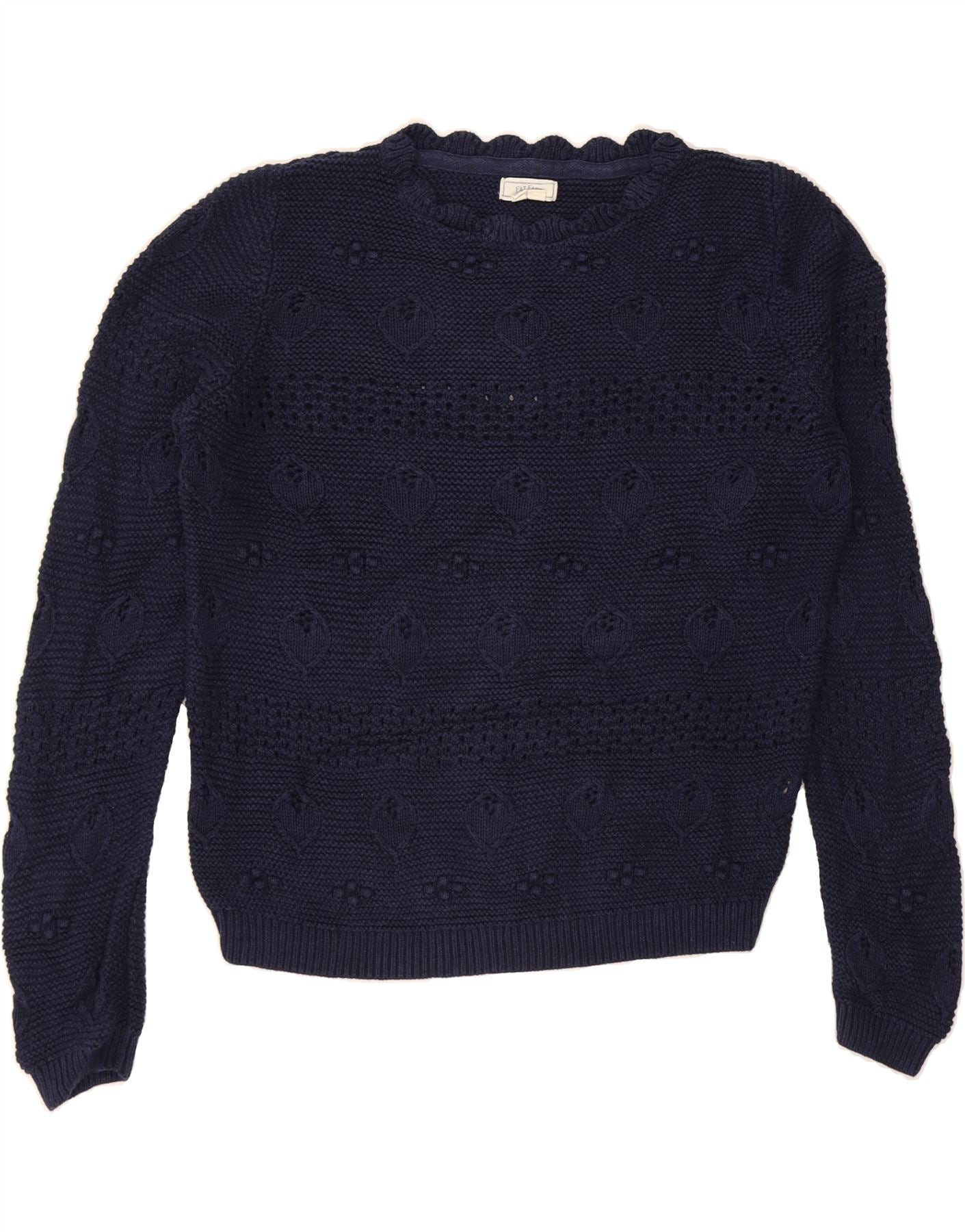 Wool Fat Face Fair Isle Jumper Womens Buy FatFace Navy Emma