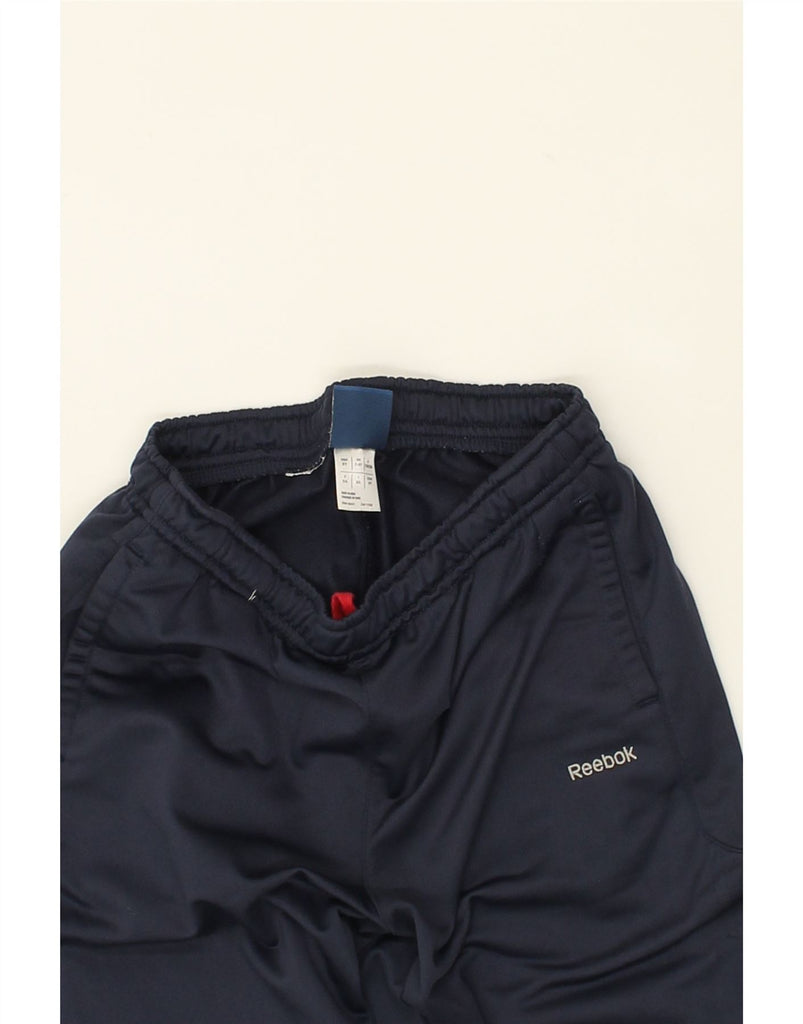 REEBOK Girls Tracksuit Trousers 7-8 Years Navy Blue | Vintage Reebok | Thrift | Second-Hand Reebok | Used Clothing | Messina Hembry 