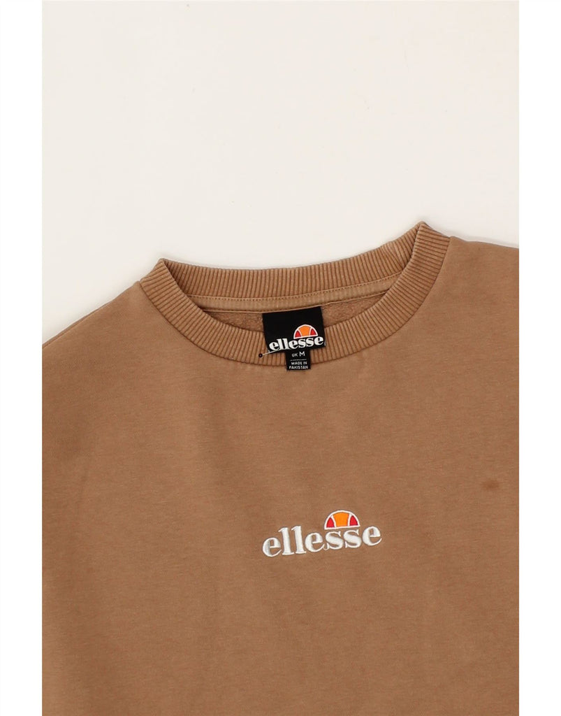 ELLESSE Mens Sweatshirt Jumper Medium Brown Cotton Vintage Ellesse and Second-Hand Ellesse from Messina Hembry 