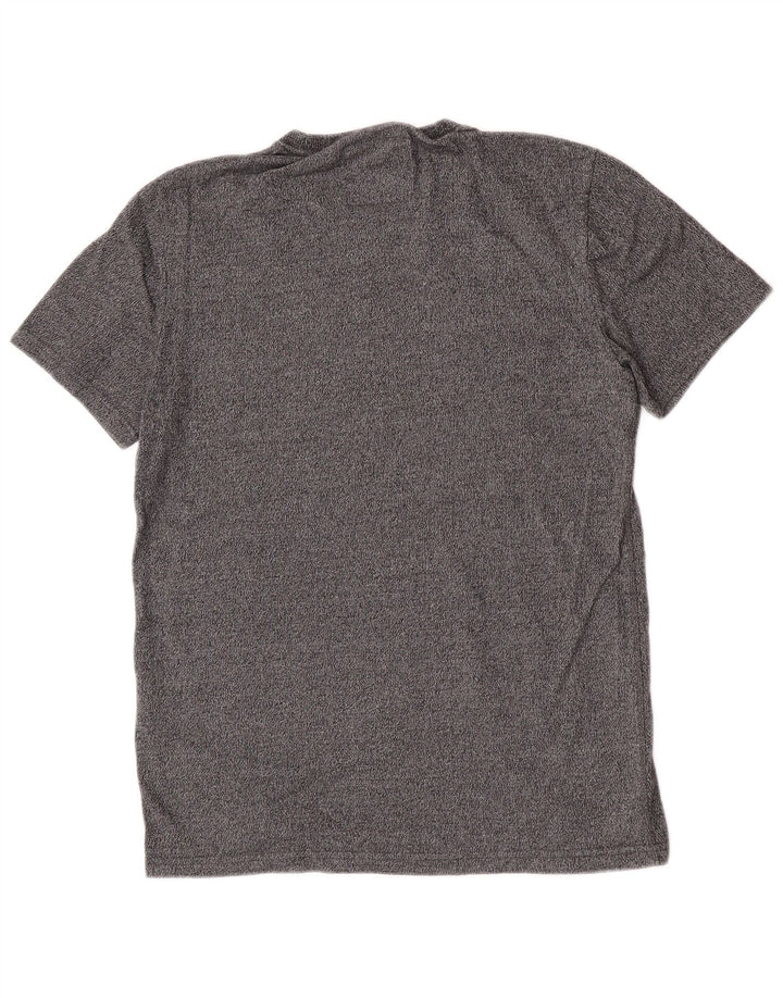 Superdry Mens Graphic T-Shirt Top Medium Grey Flecked Cotton