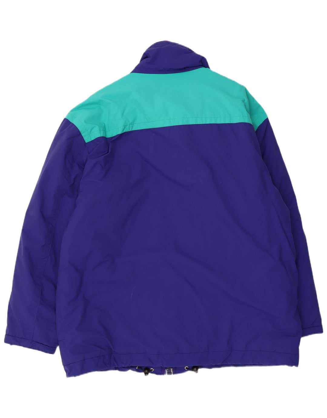 Belfe Mens Windbreaker Jacket UK 44 2XL Blue Colourblock Nylon