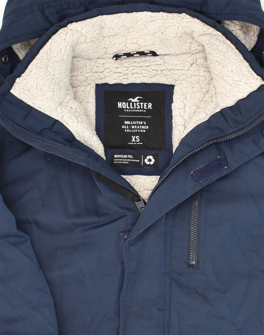 Hollister All-Weather Jacket Navy Blue Womens Med