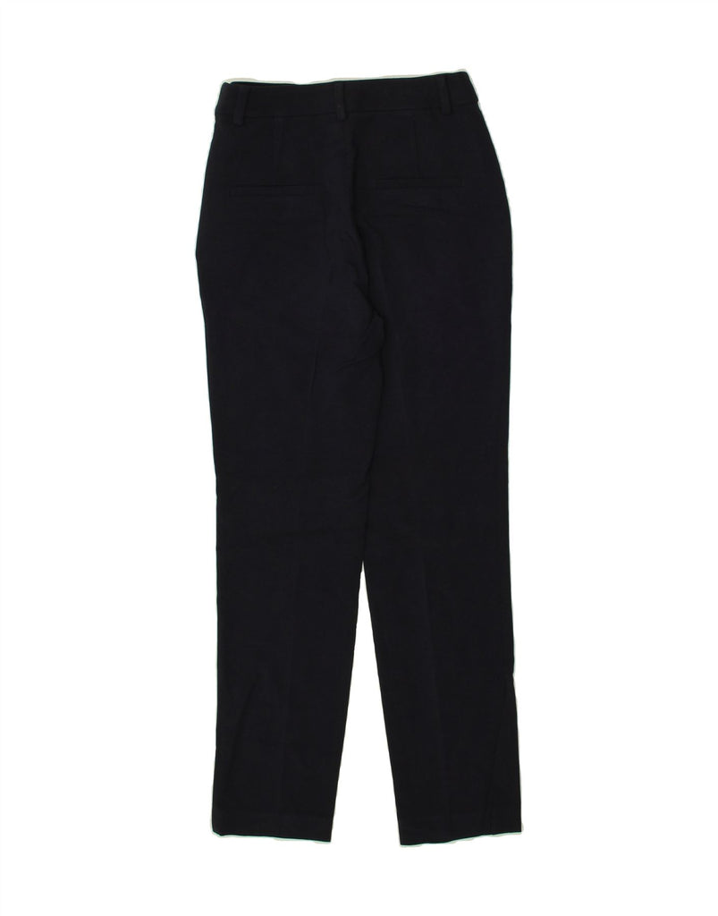 MASSIMO DUTTI Womens Slim Casual Trousers EU 34 2XS W26 L28 Navy Blue | Vintage Massimo Dutti | Thrift | Second-Hand Massimo Dutti | Used Clothing | Messina Hembry 