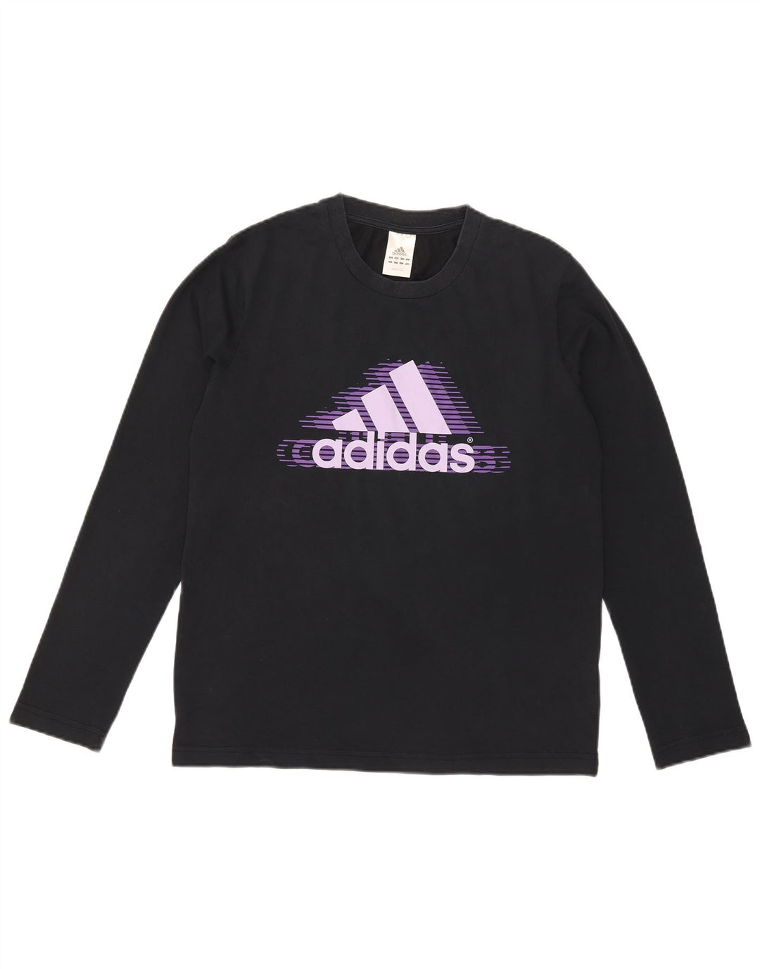 Adidas Mens Graphic Top Long Sleeve Medium Navy Blue