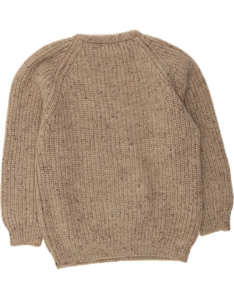 ROSSAN Mens Boat Neck Jumper Sweater Large Beige Flecked New Wool Vintage Rossan and Second-Hand Rossan from Messina Hembry 