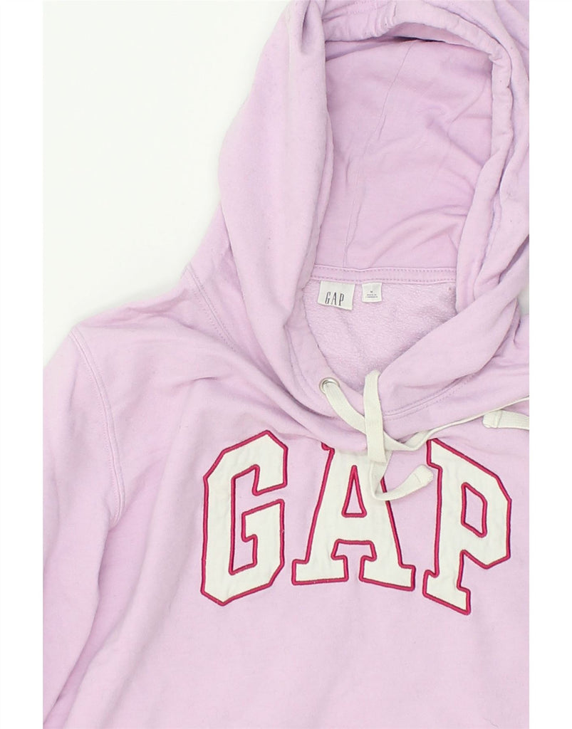 GAP Womens Graphic Hoodie Jumper UK 14 Medium Pink Cotton | Vintage Gap | Thrift | Second-Hand Gap | Used Clothing | Messina Hembry 