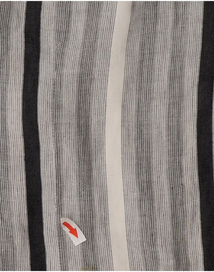 Stefano Conti Mens Short Sleeve Shirt Medium Grey Striped