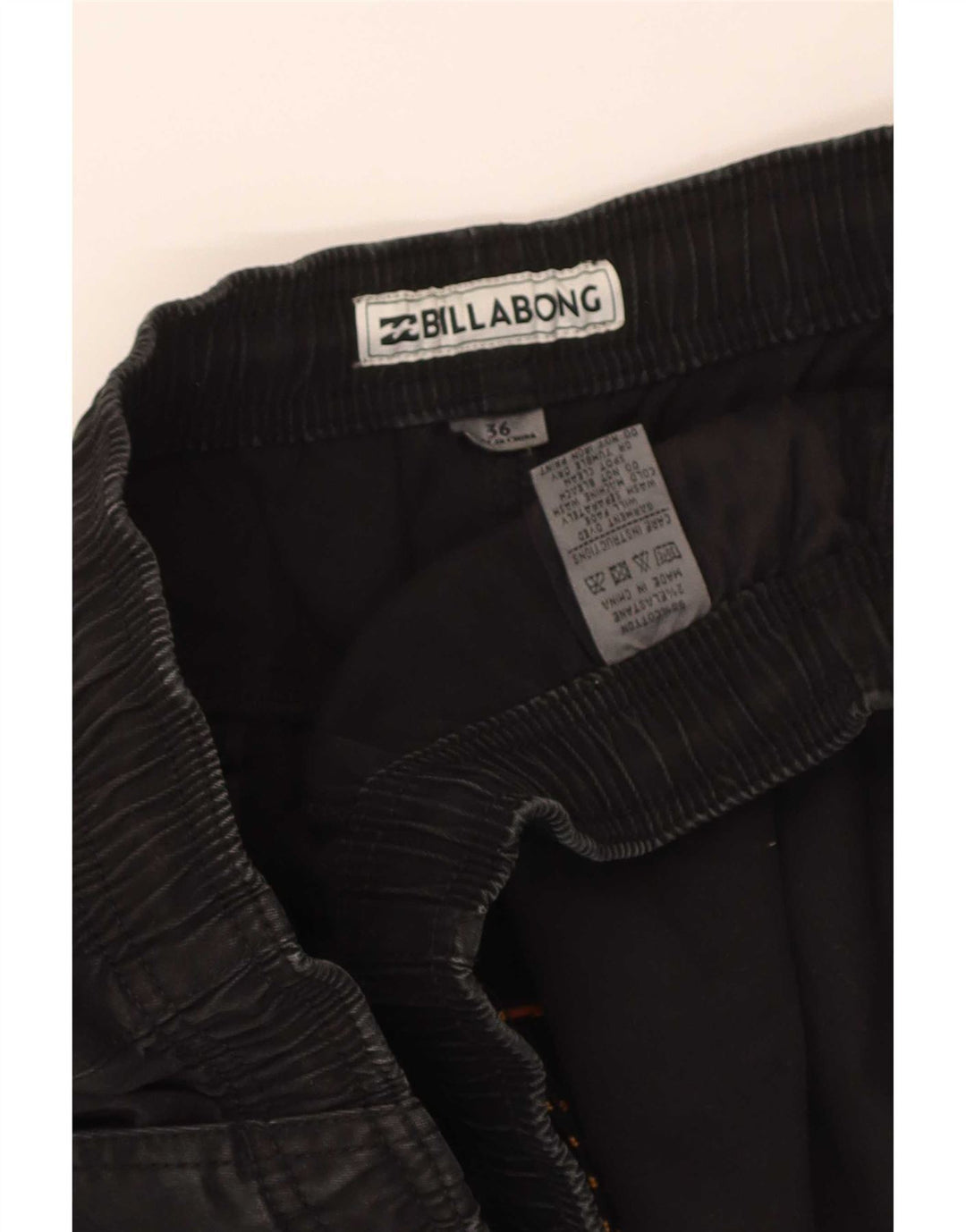 Billabong Mens Chino Shorts W36 Large Black Cotton