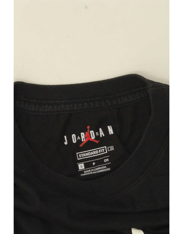 Jordan Mens Standard Fit Graphic T-Shirt Top Small Black