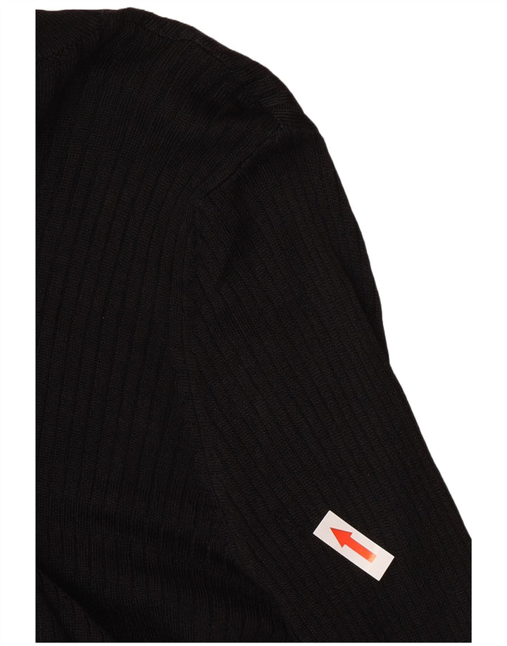 Zara Womens Cardigan Sweater UK 14 Large Black Viscose