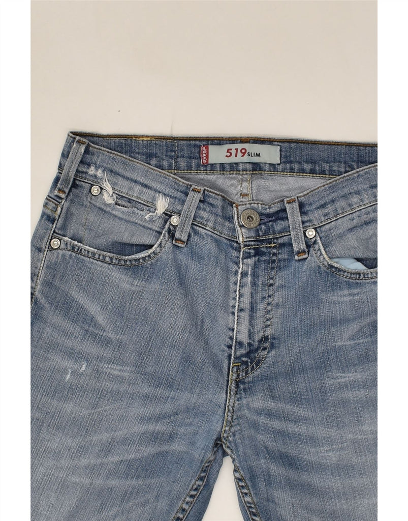 LEVI'S Womens 519 Slim Jeans W28 L28 Blue Cotton | Vintage Levi's | Thrift | Second-Hand Levi's | Used Clothing | Messina Hembry 