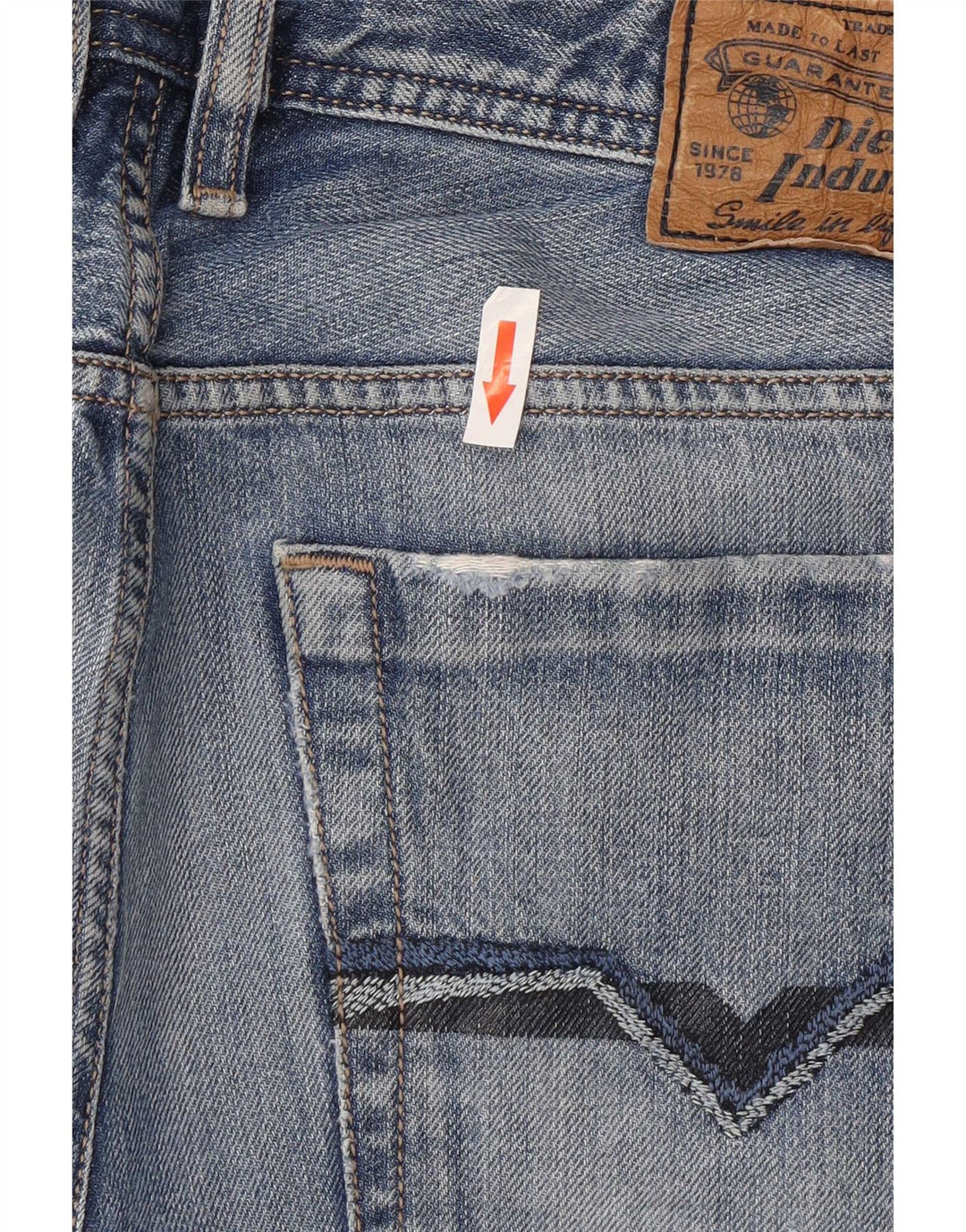 Diesel Mens Zatiny Regular Bootcut Jeans W30 L27 Blue Cotton
