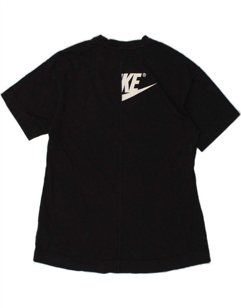NIKE Womens Oversized Graphic T-Shirt Top UK 6 XS Black Cotton | Vintage Nike | Thrift | Second-Hand Nike | Used Clothing | Messina Hembry 