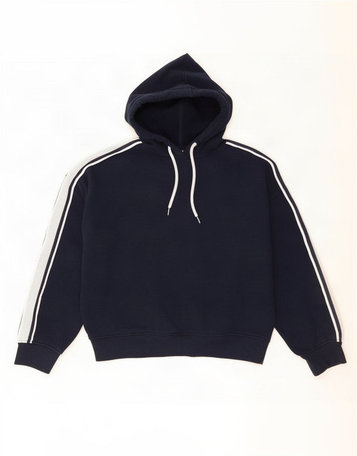 Marks & Spencer Womens Oversized Hoodie Jumper UK 14 Medium Navy Blue