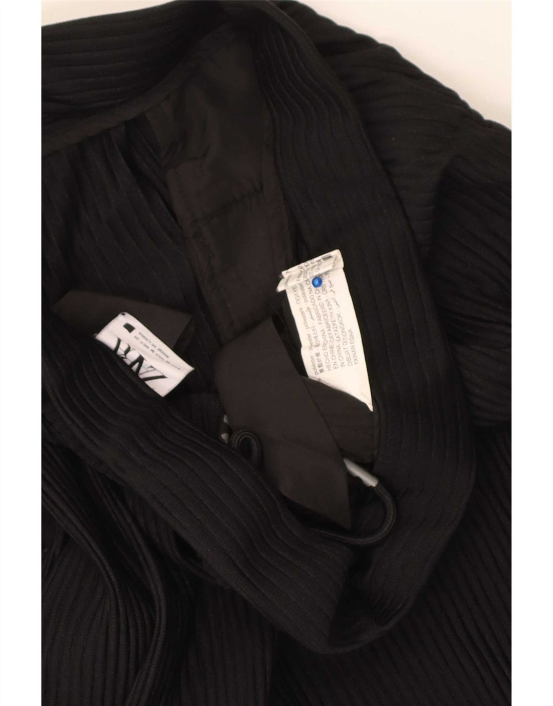 Zara Womens Straight Casual Trousers Medium W32 L30 Black Polyester