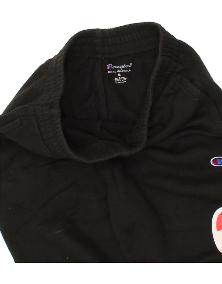 CHAMPION Boys Graphic Tracksuit Trousers Joggers 9-10 Years Medium Black Vintage Champion and Second-Hand Champion from Messina Hembry 
