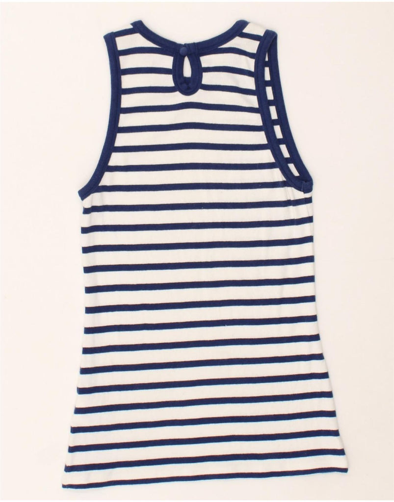 GANT Womens Vest Top UK 12  Medium Blue Striped Cotton Nautical | Vintage Gant | Thrift | Second-Hand Gant | Used Clothing | Messina Hembry 