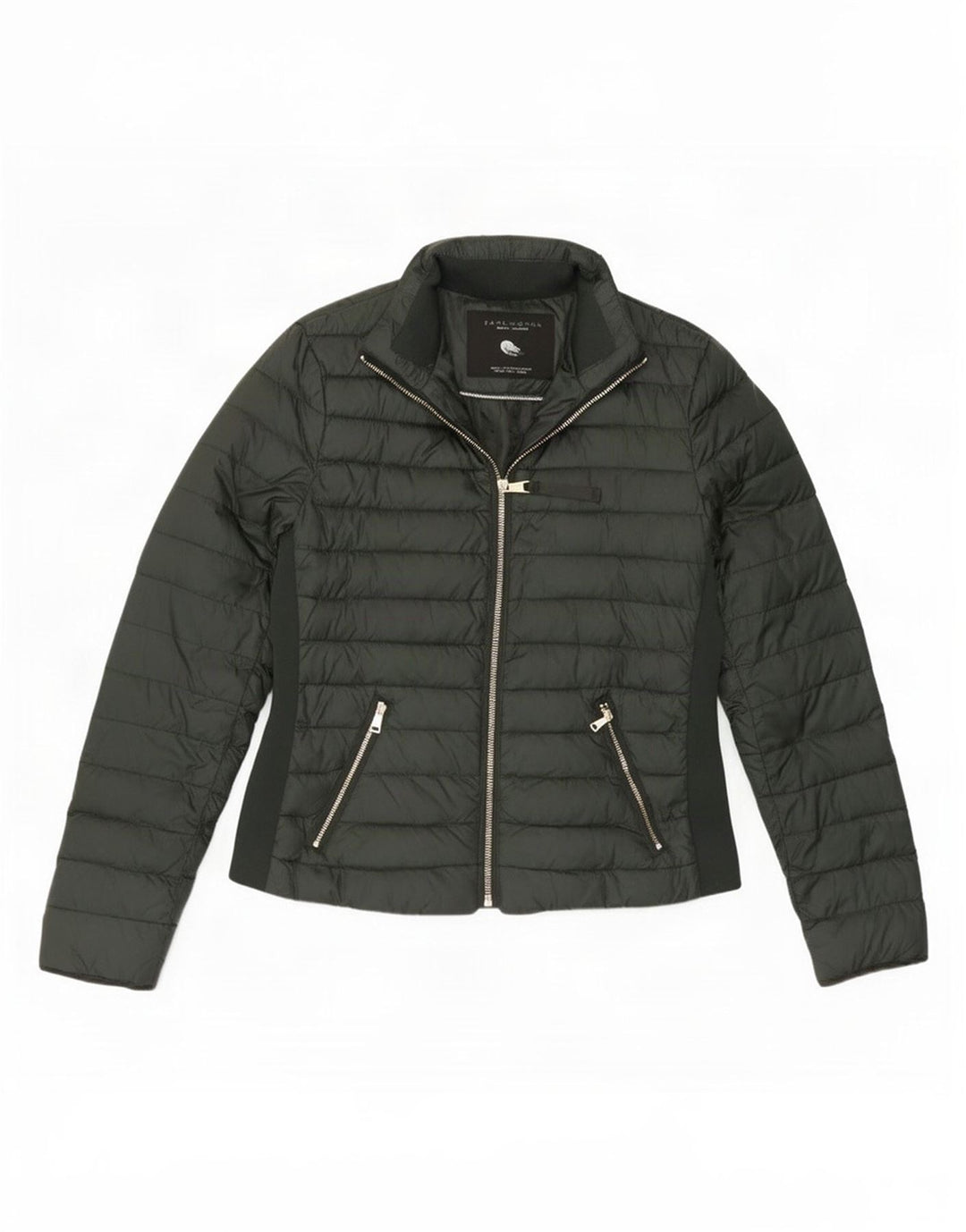 Zara Womens Padded Jacket UK 14 Medium Khaki