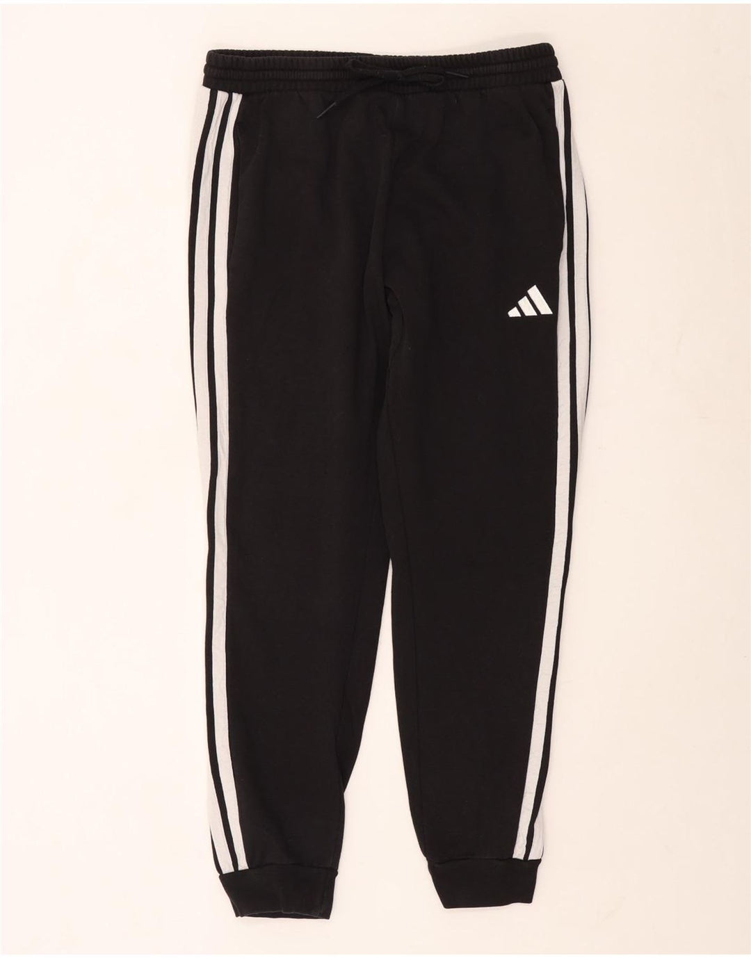 Adidas Mens Tracksuit Trousers Joggers Large Black Cotton