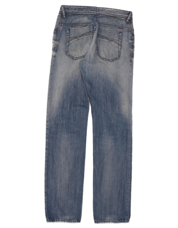 Diesel Mens Iakop Distressed Slim Jeans W33 L34 Blue Cotton