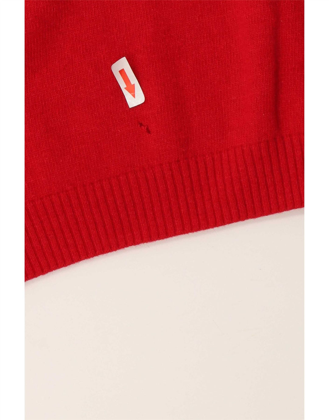 Sergio Tacchini Mens V-Neck Jumper Sweater Large Red Wool