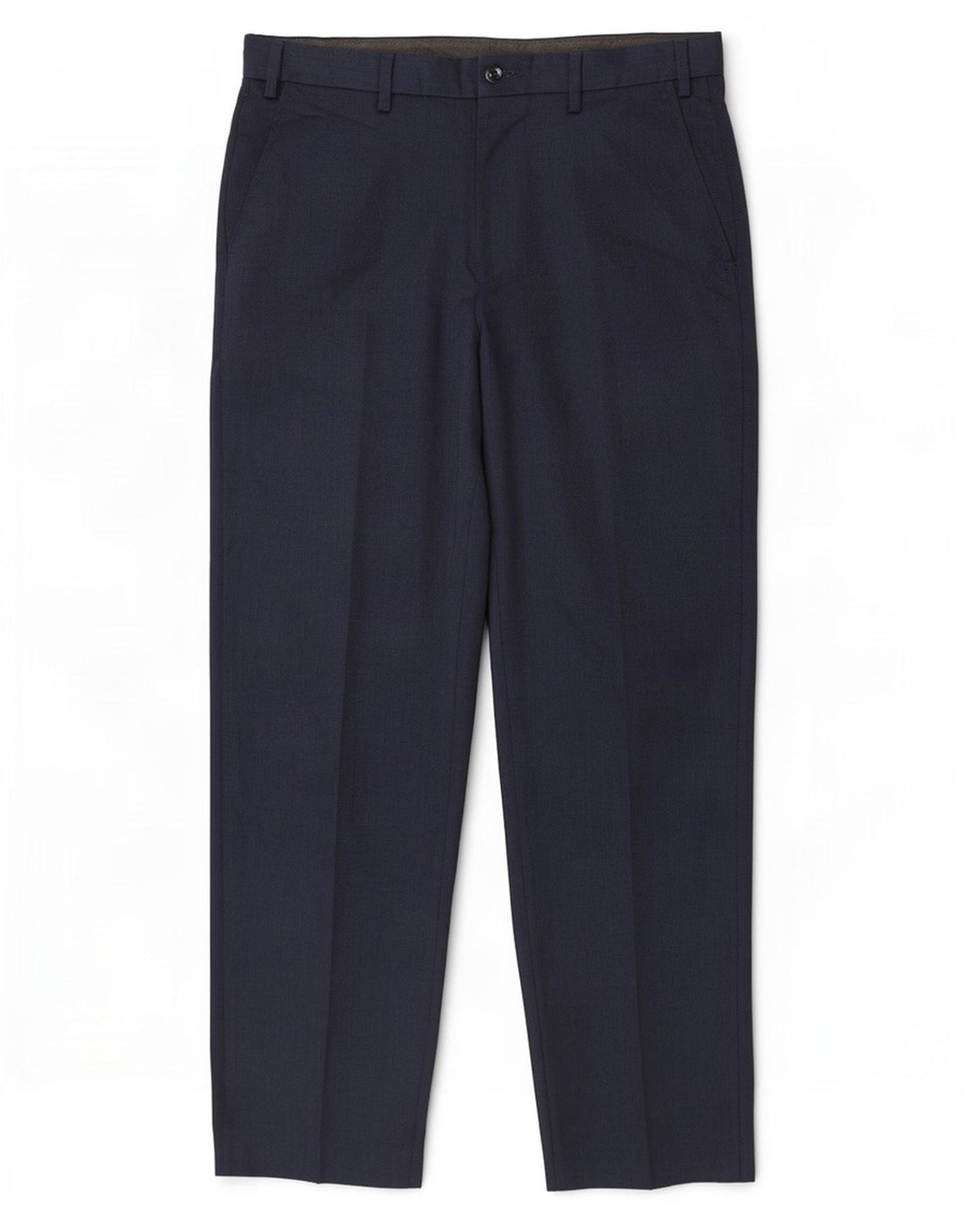 Marks & Spencer Mens Regular Fit Suit Trousers W34 L31 Navy Blue Polyester