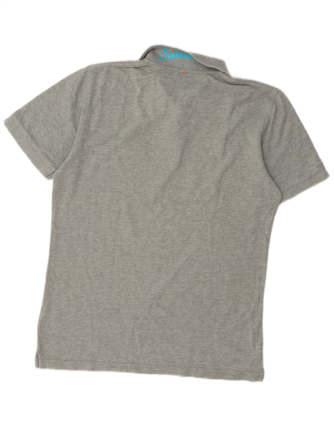 Sun68 Mens Polo Shirt Large Grey Cotton