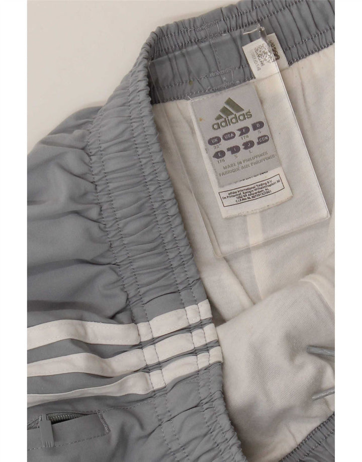 Adidas Mens Tracksuit Trousers Joggers Medium Grey Polyester
