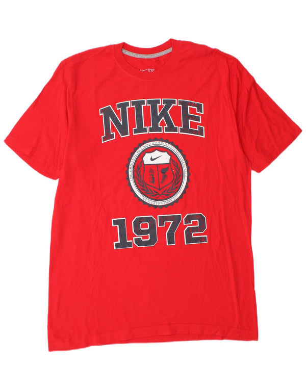 Nike Mens Standard Fit Graphic T-Shirt Top Large Red