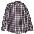 Carrera Mens Regular Fit Flannel Shirt 2XL Navy Blue Check