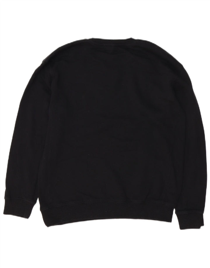 LEE Mens Regular Fit Sweatshirt Jumper Small Black Cotton